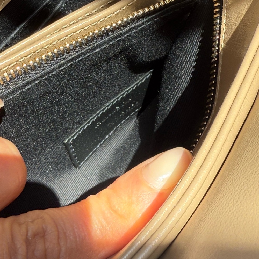Saint Laurent Taupe Quilted Crossbody Bag - Picture 8 of 16